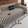 Funda de Sofá de Terciopelo Houndstooth Cavalli