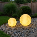 Brillo Celestial - Luces de Jardín Solares con Diseño de Luna para Decoración Exterior