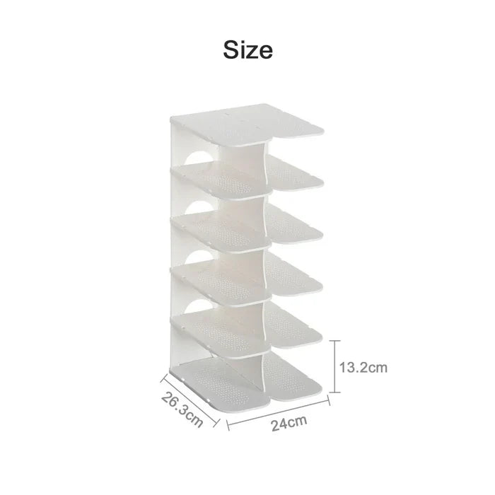 ShoeStor - Almacenamiento modular de zapatos de 6 niveles para espacios organizados