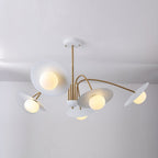 Elara | Lámpara de cristal y hierro estilo art déco
