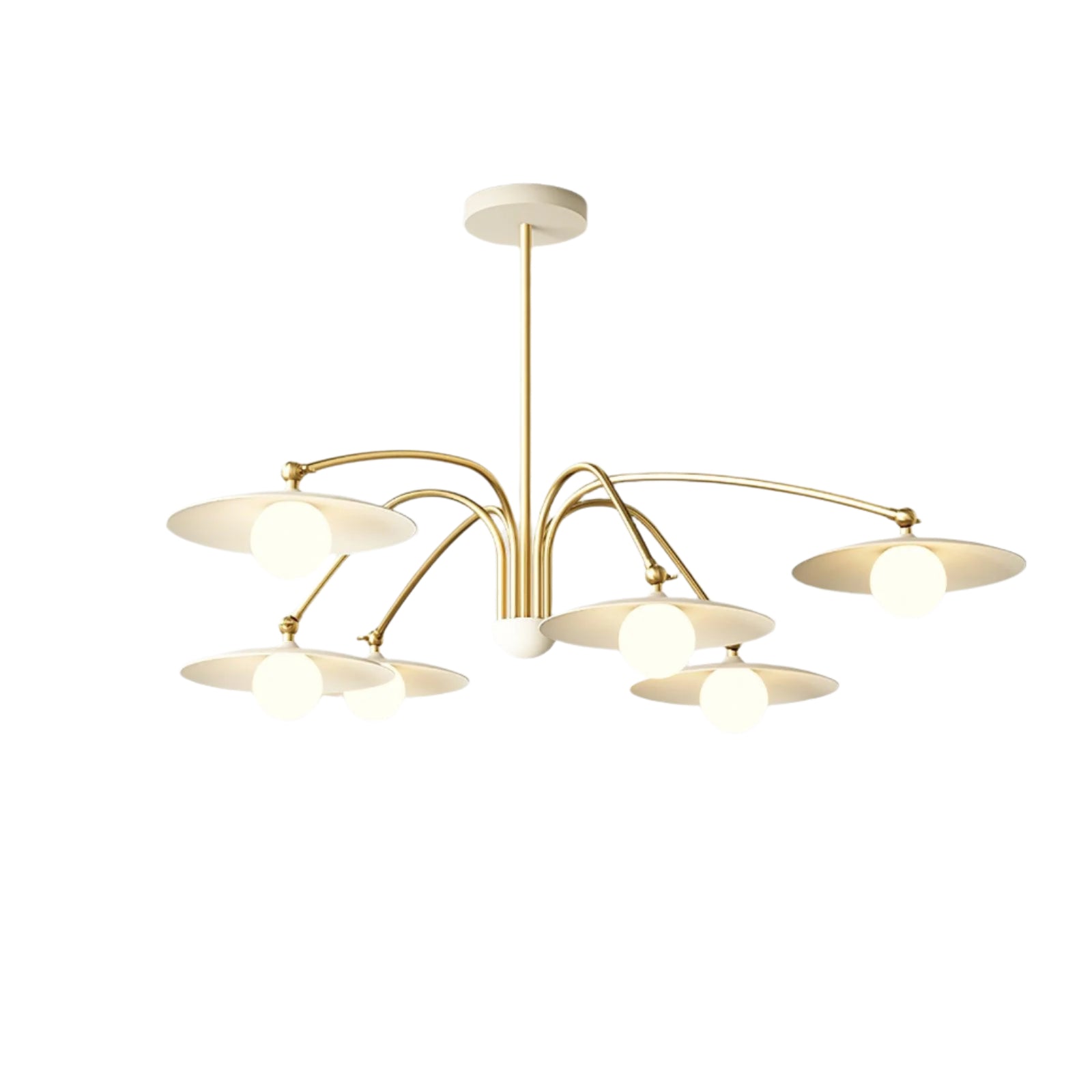Elara | Lámpara de cristal y hierro estilo art déco