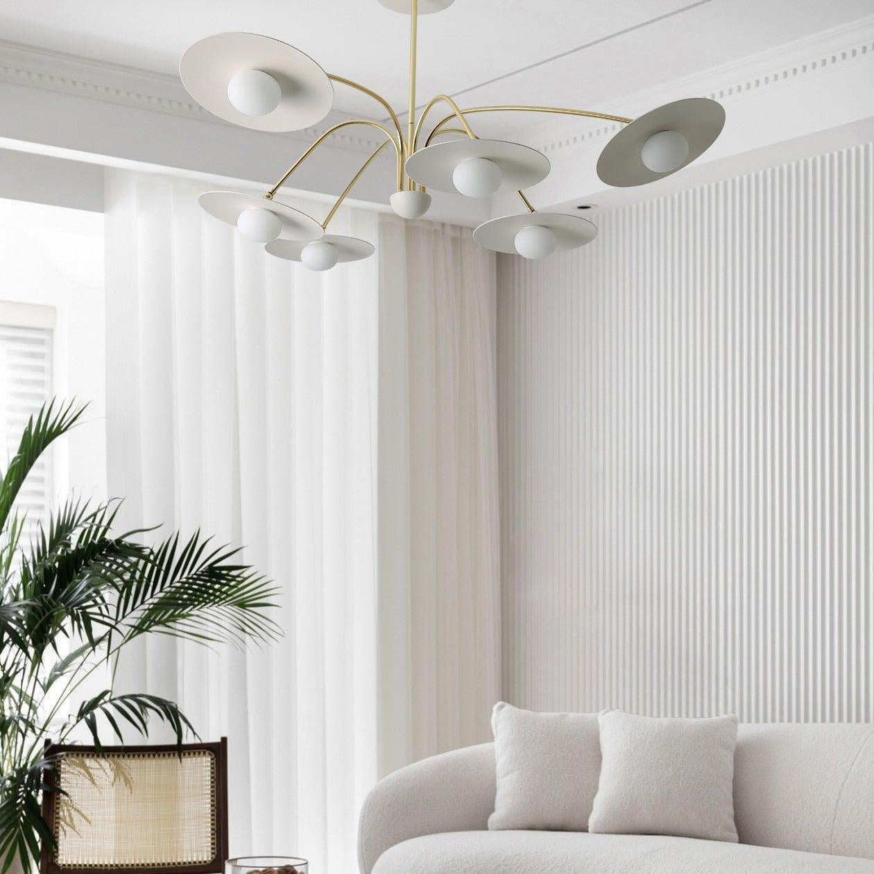 Elara | Lámpara de cristal y hierro estilo art déco