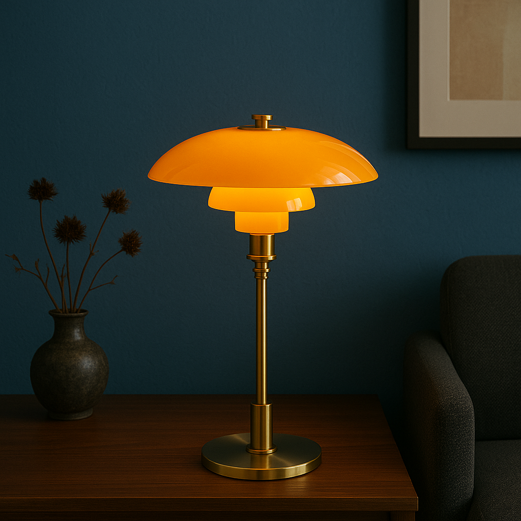 Aurivio | Lámpara de mesa de estilo retro