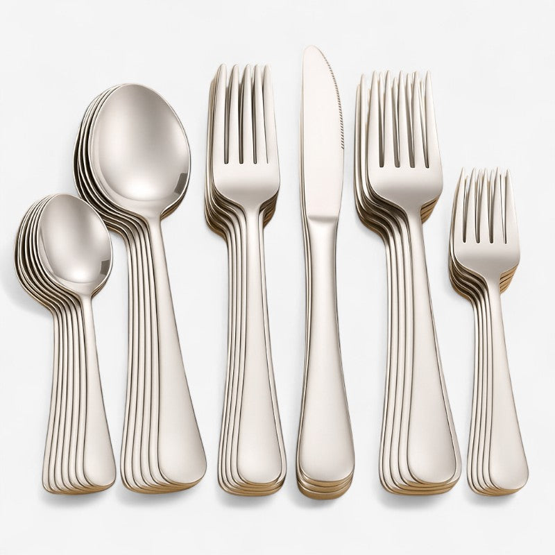 ChefEase – Juego de Cubiertos de 30 Piezas para Cocina y Servicio