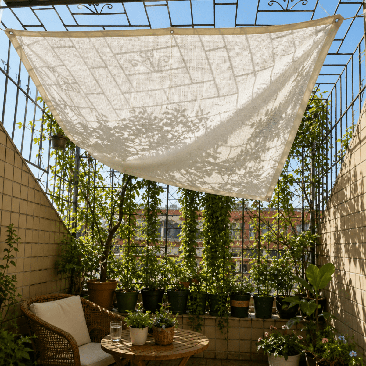 Red de Sombreo HDPE para Terraza y Balcón