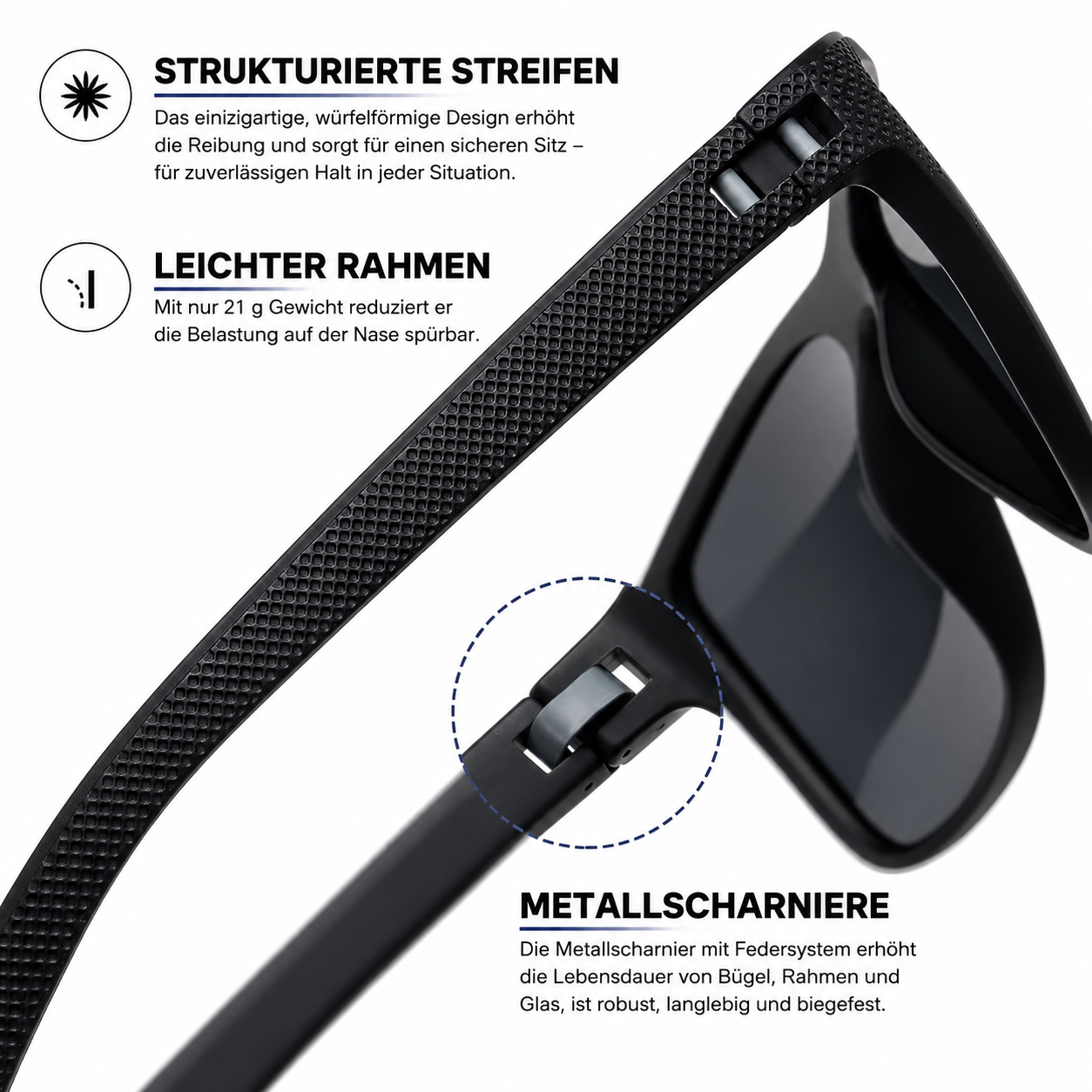 Gafas de sol polarizadas set de 3 UV400 | Brehn