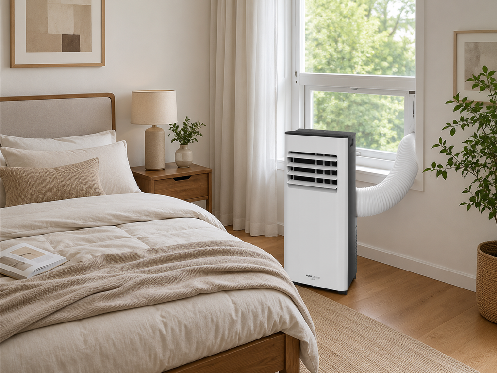Aire acondicionado móvil potente y silencioso – para el hogar o la oficina