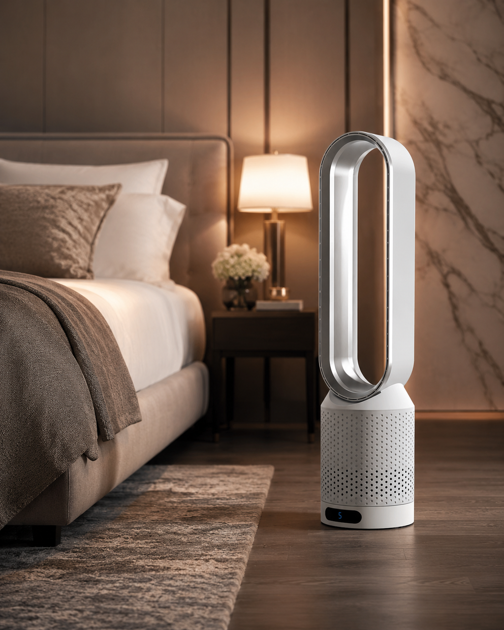 Enfriador de aire 3 en 1, purificador de aire UV e ionizador