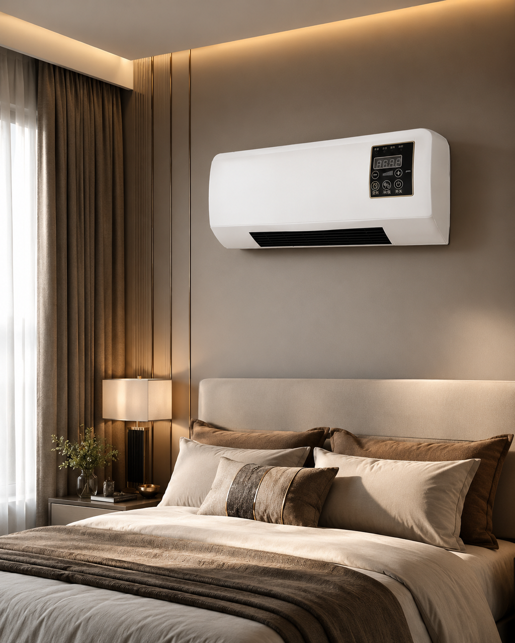 Calefactor y ventilador de pared 2 en 1 – calentamiento rápido y circulación de aire fresco