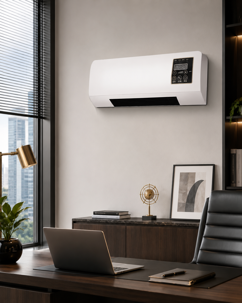 Calefactor y ventilador de pared 2 en 1 – calentamiento rápido y circulación de aire fresco