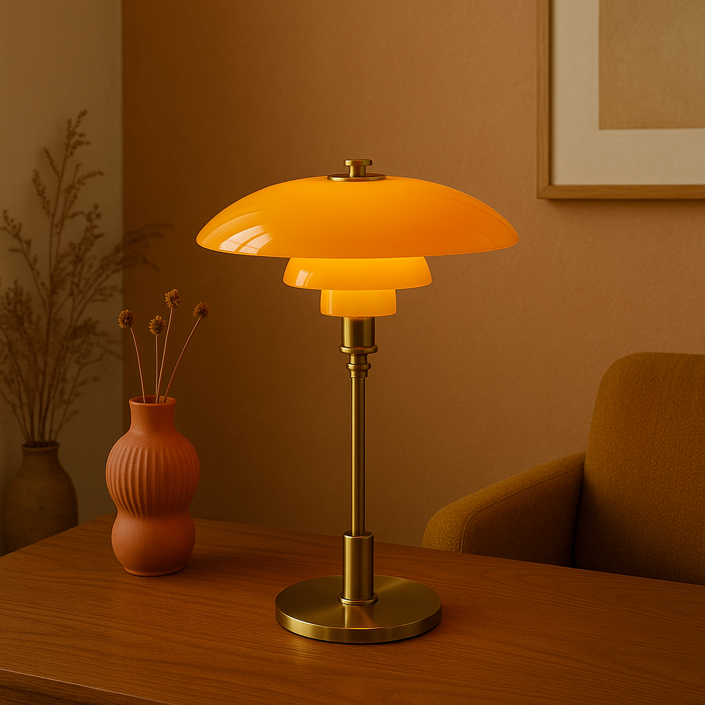 Aurivio | Lámpara de mesa de estilo retro