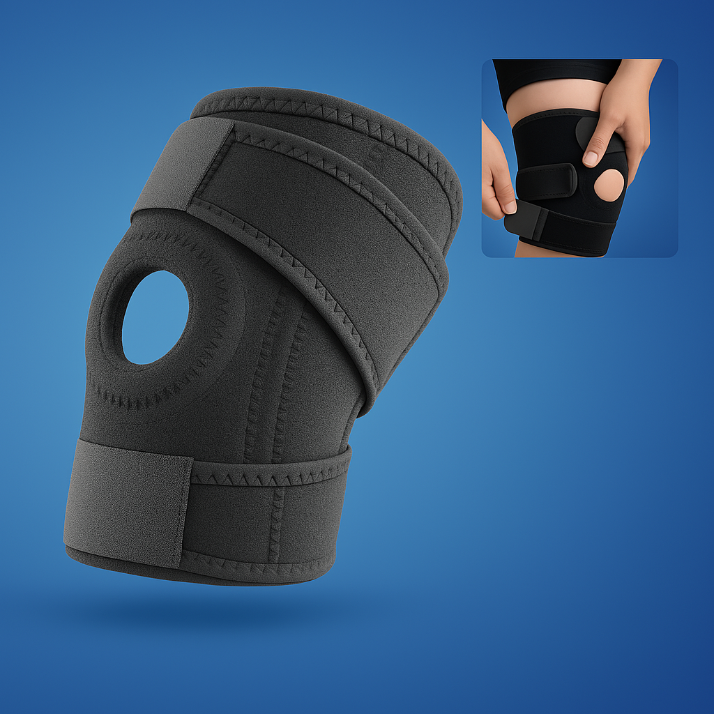 Soporte de Rodilla ProFlex con Compresión Ajustable | para Alivio del Dolor - Recuperación de Lesiones - Artritis y Estabilidad Deportiva Kalsten