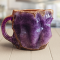 Taza de café de cristal mineral