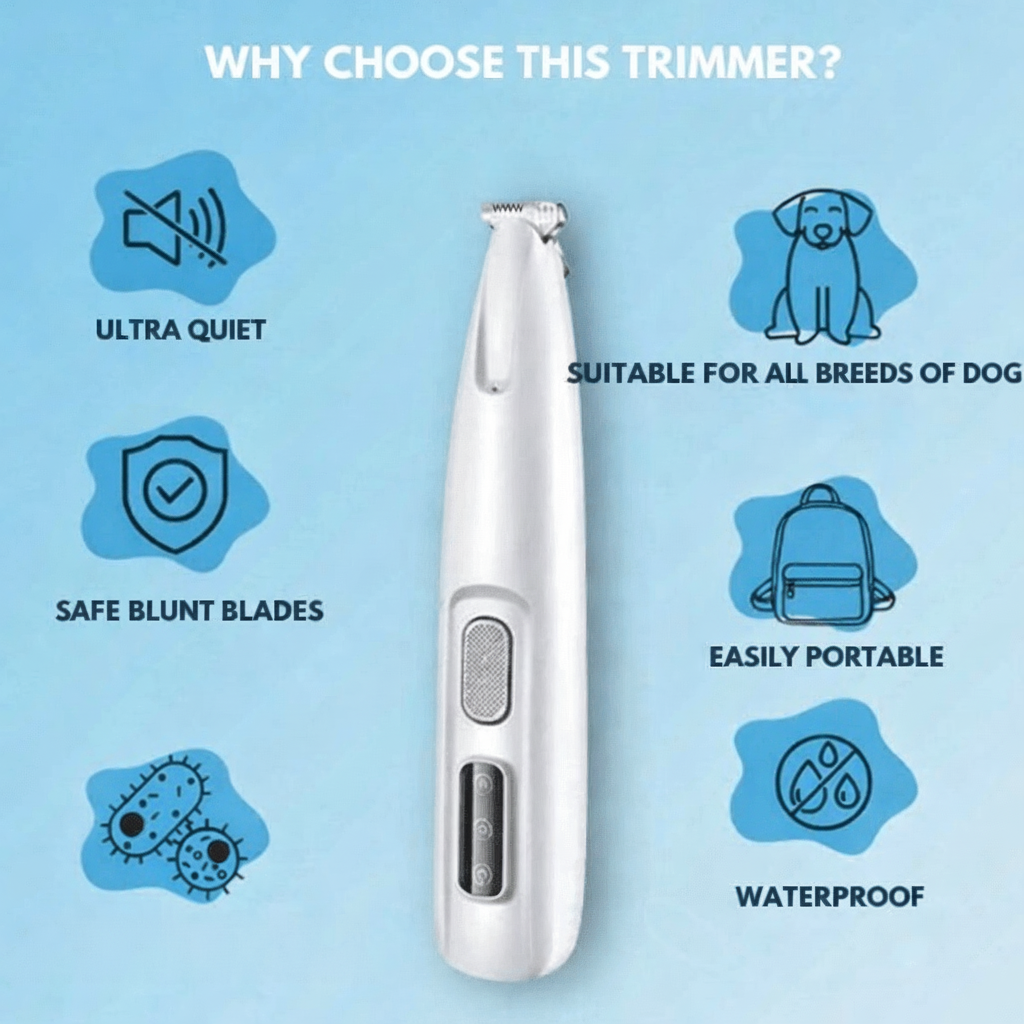 SILENTPET TRIMMER – Cortadora de perros silenciosa para un cuidado suave