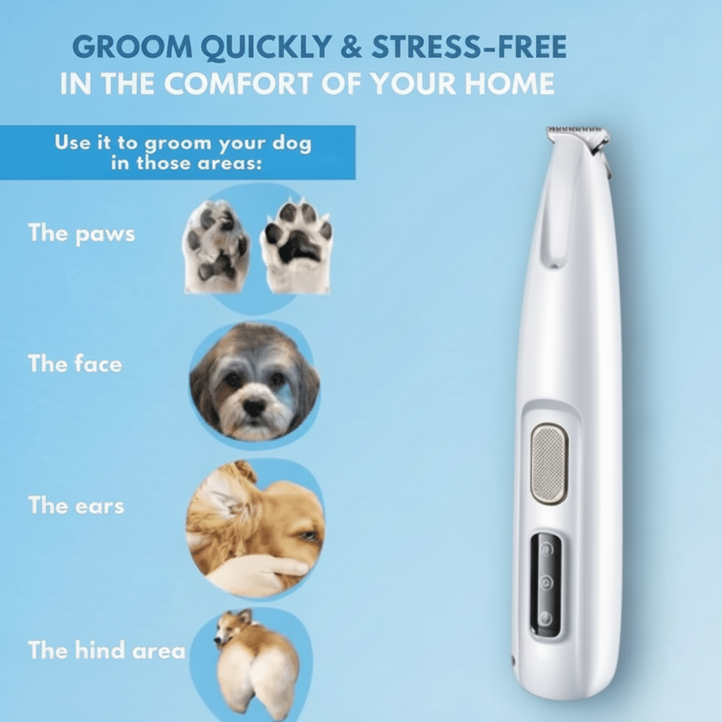 SILENTPET TRIMMER – Cortadora de perros silenciosa para un cuidado suave