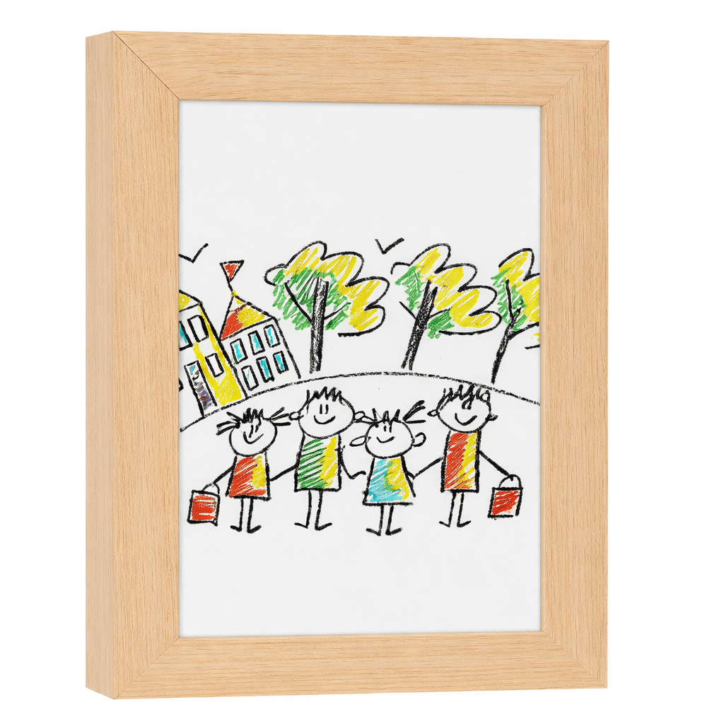SKETCHBOX – Cadre d'affichage en bois avec espace de rangement intégré