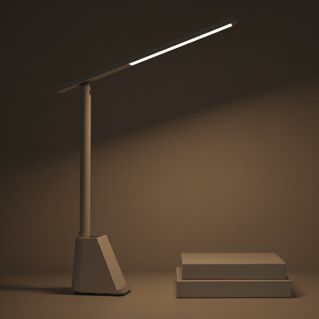 FOLDLITE – Lámpara de escritorio LED plegable e inteligente con batería y función de atenuación