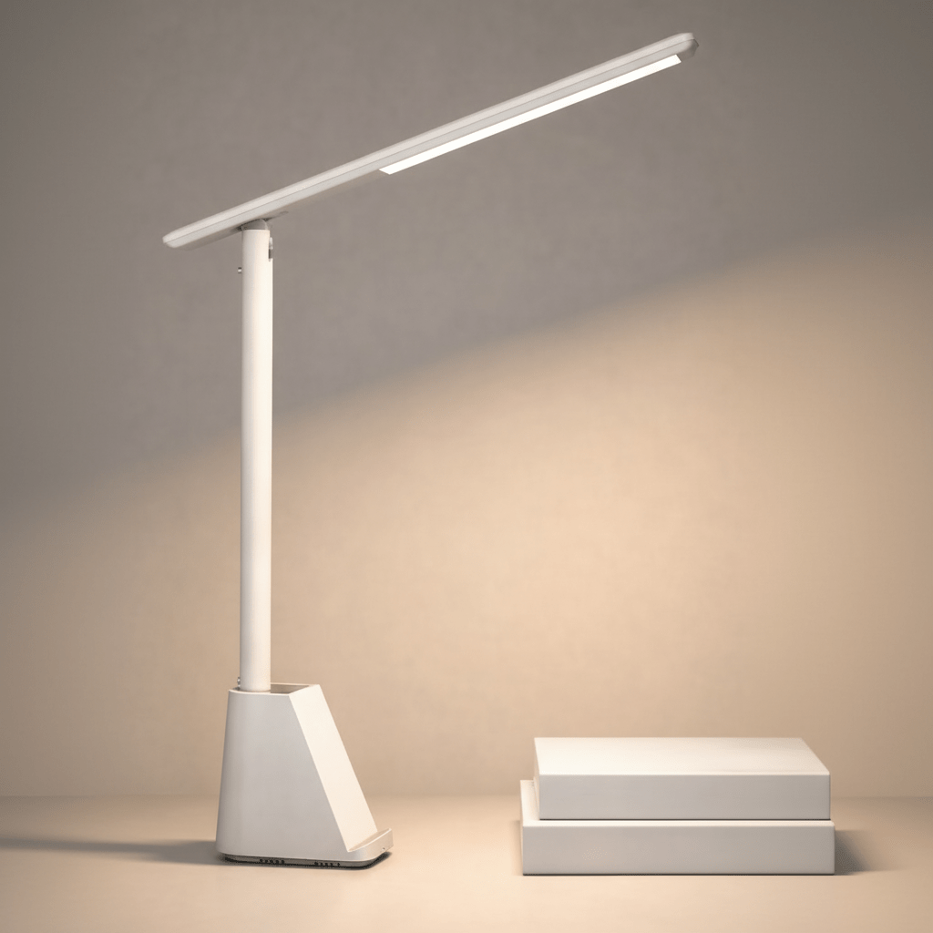 FOLDLITE – Lámpara de escritorio LED plegable e inteligente con batería y función de atenuación