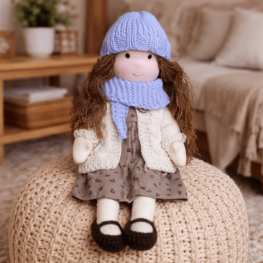 ELORA – Muñeca Waldorf hecha a mano de algodón para jugar creativamente