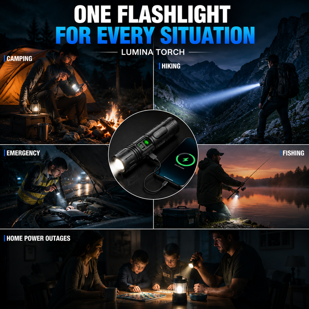 LUMINA TORCH – Linterna táctica de brillo extremo
