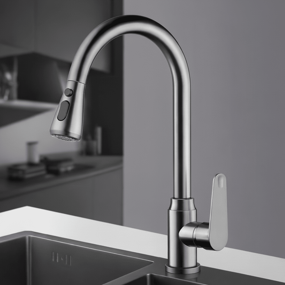 SWIVELUX – Grifo de cocina elegante con función extraíble y rotación de 360°