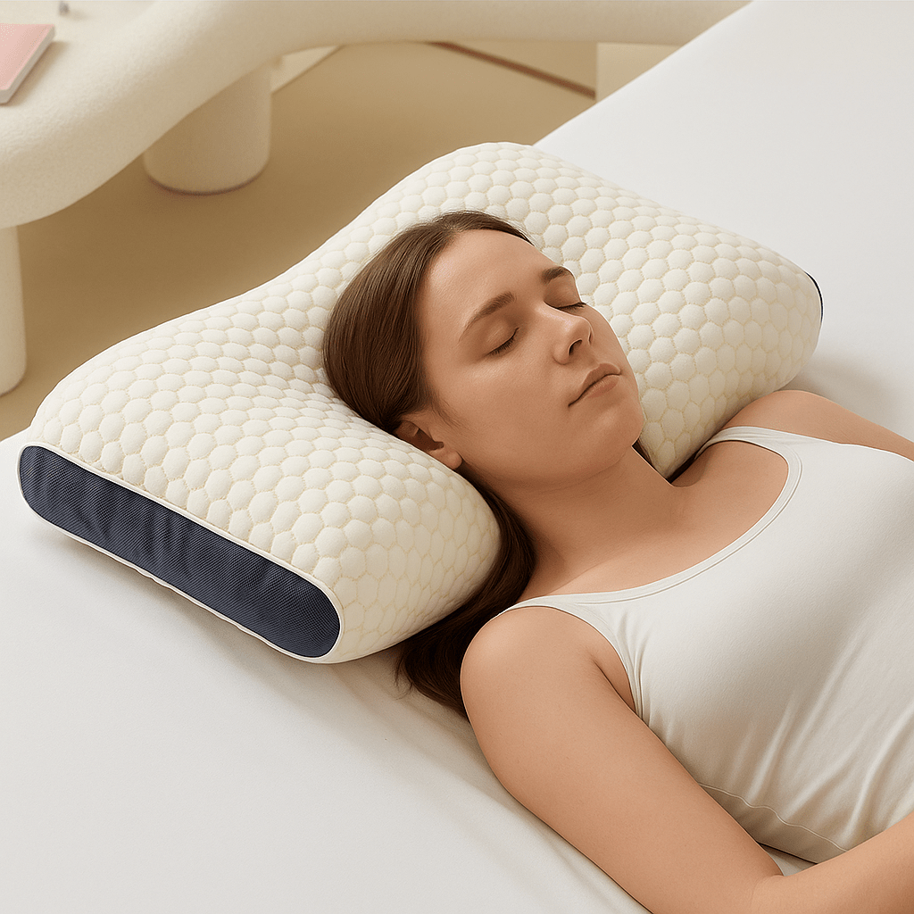SPINECARE – Cojín ortopédico ergonómico para soporte de cuello y espalda