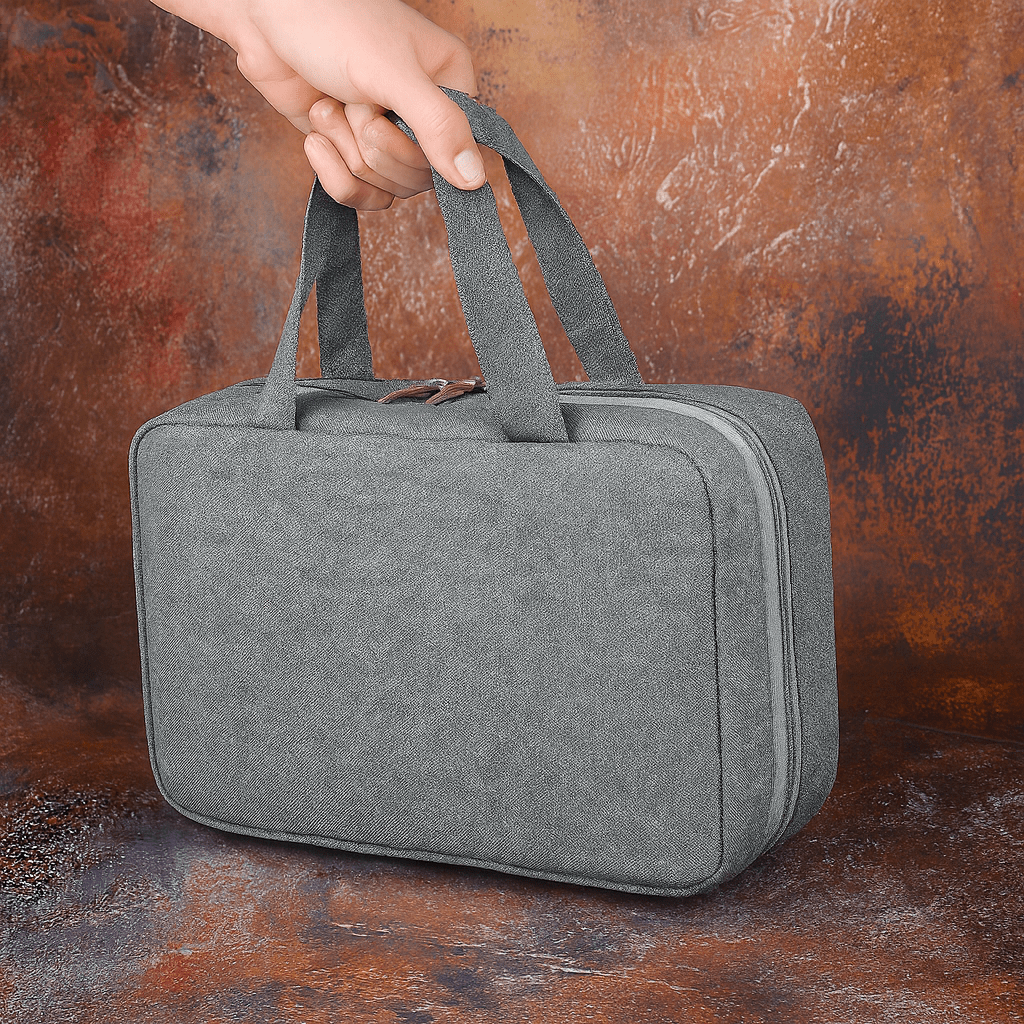 TRAVELTIDY – Organisateur de cosmétiques compact avec 4 compartiments