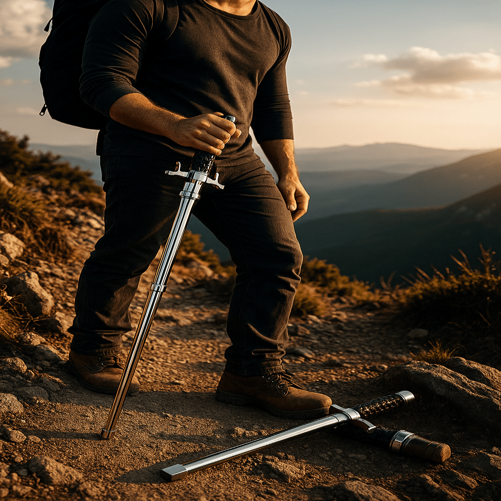 URBANGUARD PRO – Bâton de randonnée réglable, stable et sécurisé