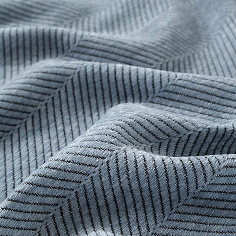 Lisslune | Manta de Chenilla con Flecos en Chevron para Sofá