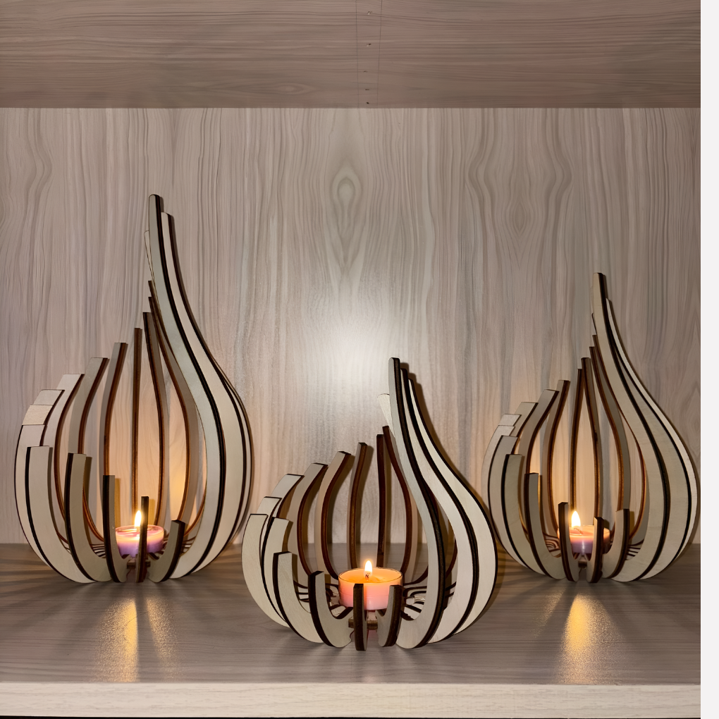 Elegante candelabro moderno minimalista