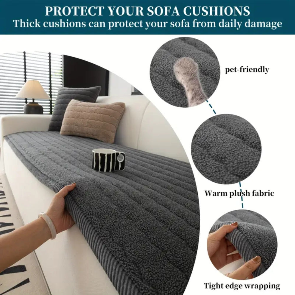 Funda de Sofá de Terciopelo Chic y Gruesa