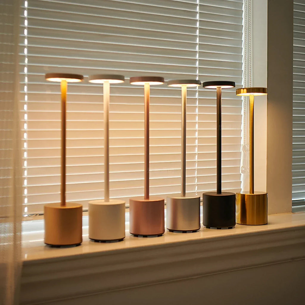 Lámpara inalámbrica clásica - Lámpara de escritorio LED con sensor táctil y 3 temperaturas de color ajustables