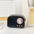 Lisslune | Altavoz Bluetooth Retro Clásico – Sistema de Sonido Inalámbrico Estiloso con Diseño de Radio Vintage