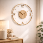 Calixto - Reloj de pared escandinavo de madera