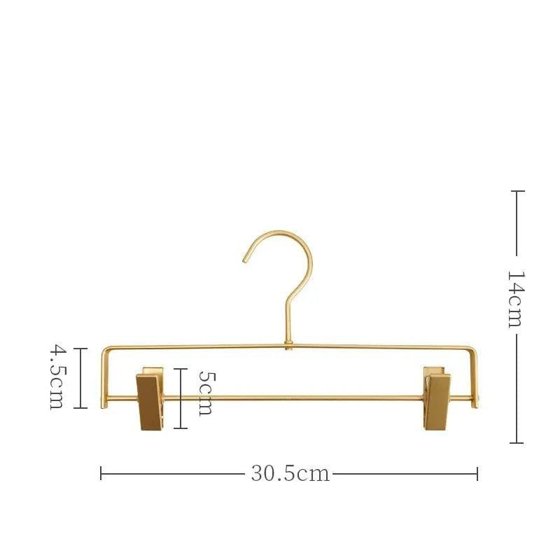 Lisslune | ClipEase – Perchas Elegantes de Acabado Mate Antideslizantes para Pantalones (Juego de 5)
