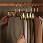 Lisslune | ClipEase – Perchas Elegantes de Acabado Mate Antideslizantes para Pantalones (Juego de 5)