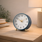 Gaëtan - Reloj Despertador Nórdico Minimalista de Mesa