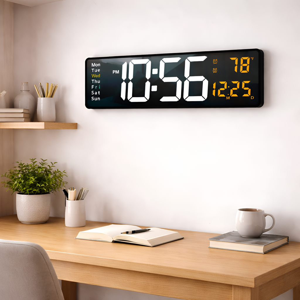 Joram - Reloj de pared digital pantalla grande