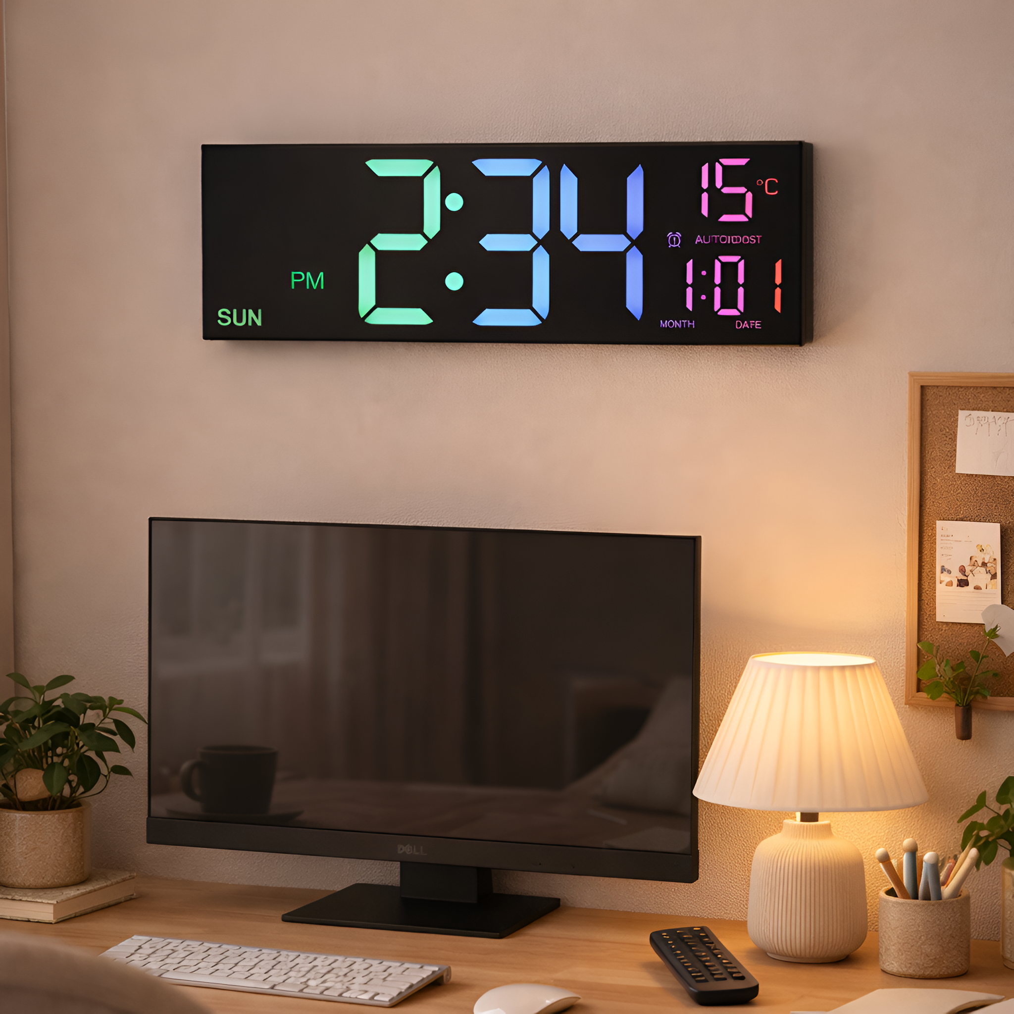 Joram - Reloj de pared digital pantalla grande