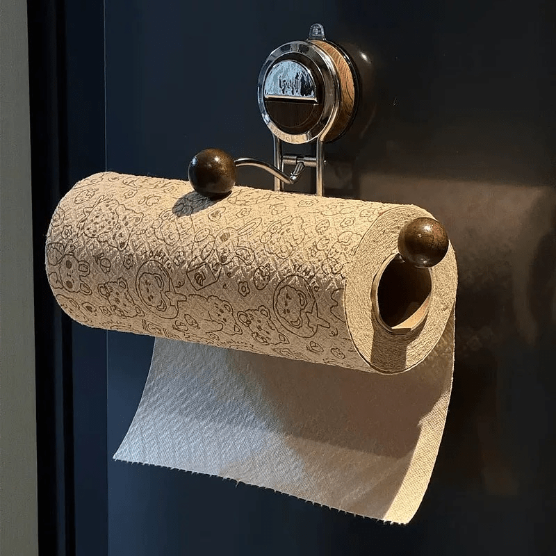 ROLLFIX - Soporte para papel higiénico de acero inoxidable sin taladrar, con fuerte succión para una instalación segura y sin daños en el baño