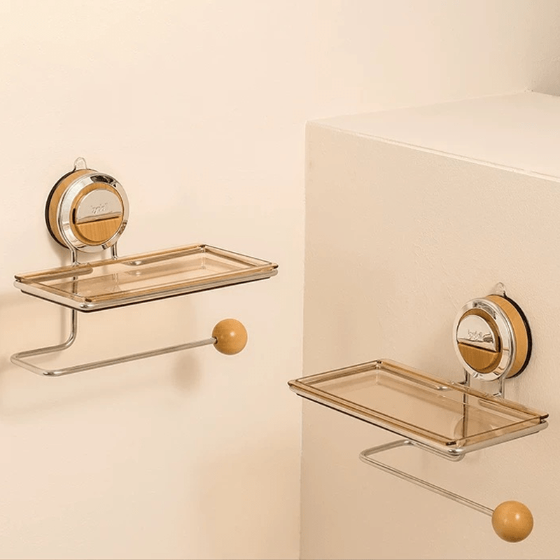 ROLLFIX - Soporte para papel higiénico de acero inoxidable sin taladrar, con fuerte succión para una instalación segura y sin daños en el baño