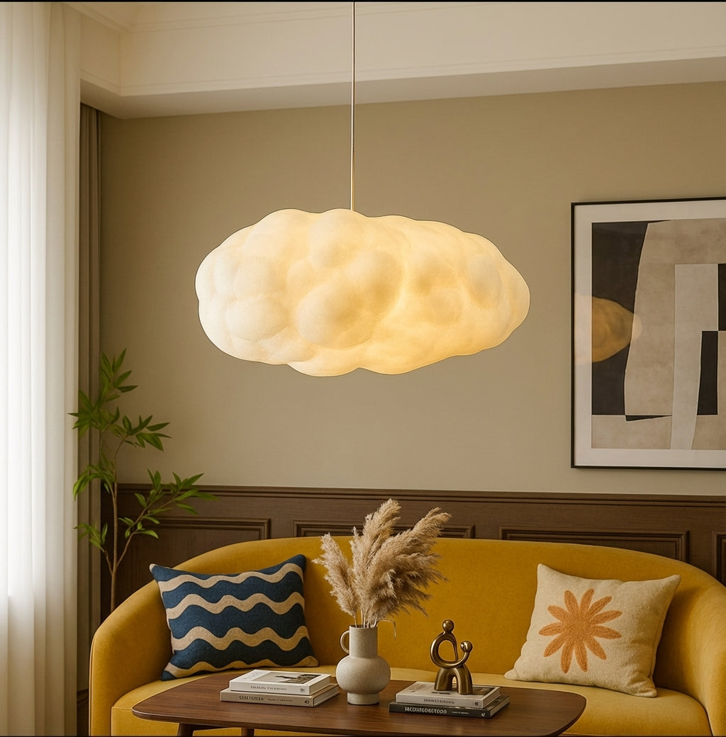 Lámpara Colgante Nube Moderna Blanca