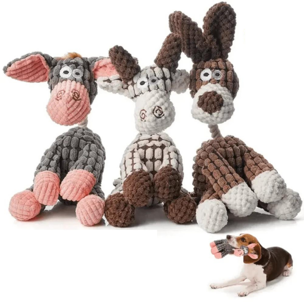 Juguete robusto para perros de peluche | Diseño resistente a mordidas y duradero | Varios modelos