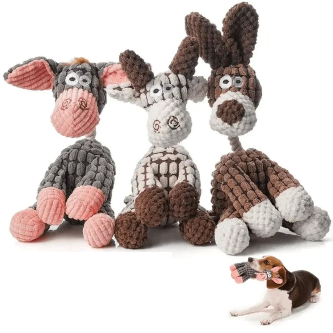 Juguete robusto para perros de peluche | Diseño resistente a mordidas y duradero | Varios modelos