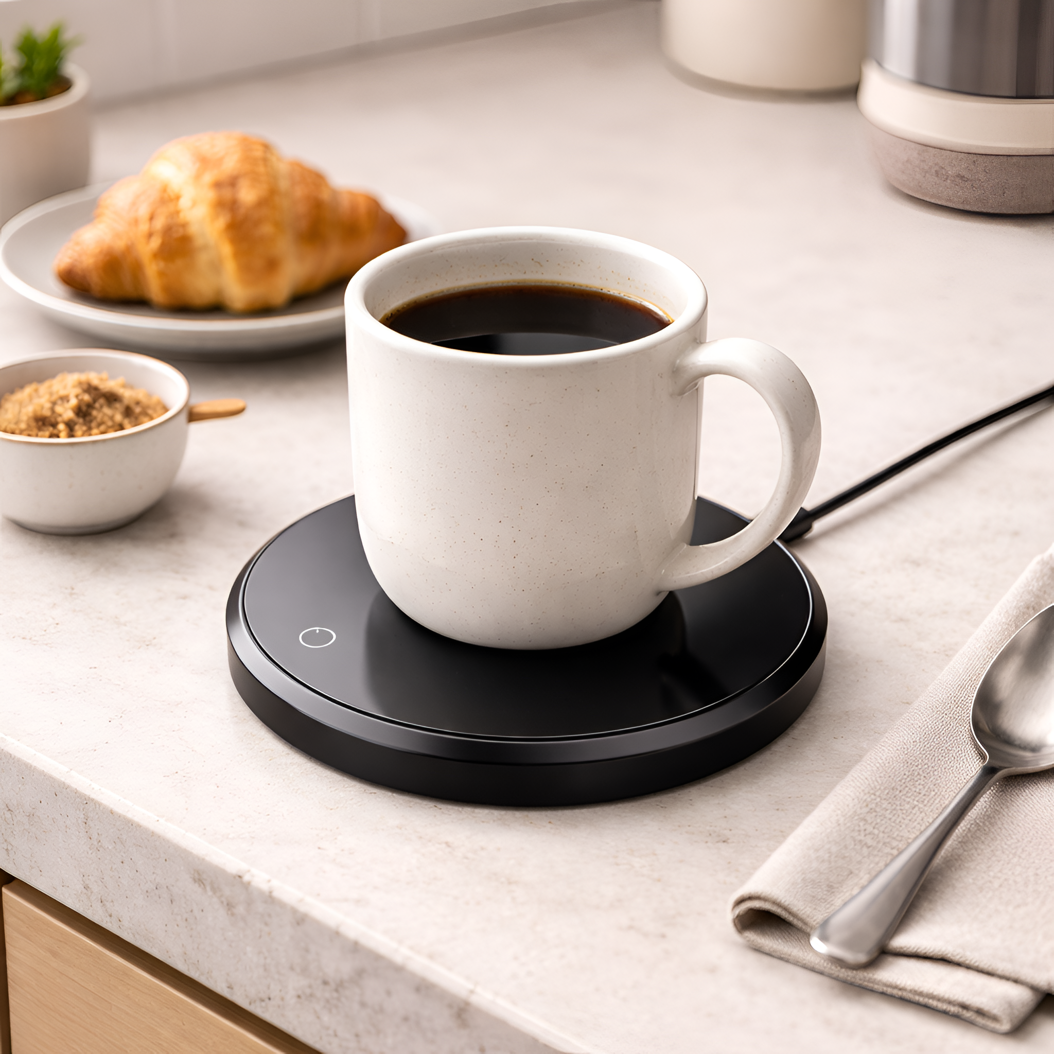 Nikandros - Calentador Eléctrico de Tazas para Café y Bebidas