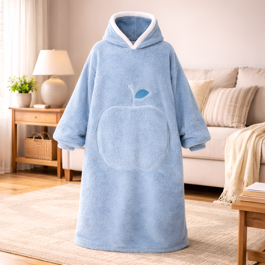 Nina - Manta de franela con capucha para ponerse