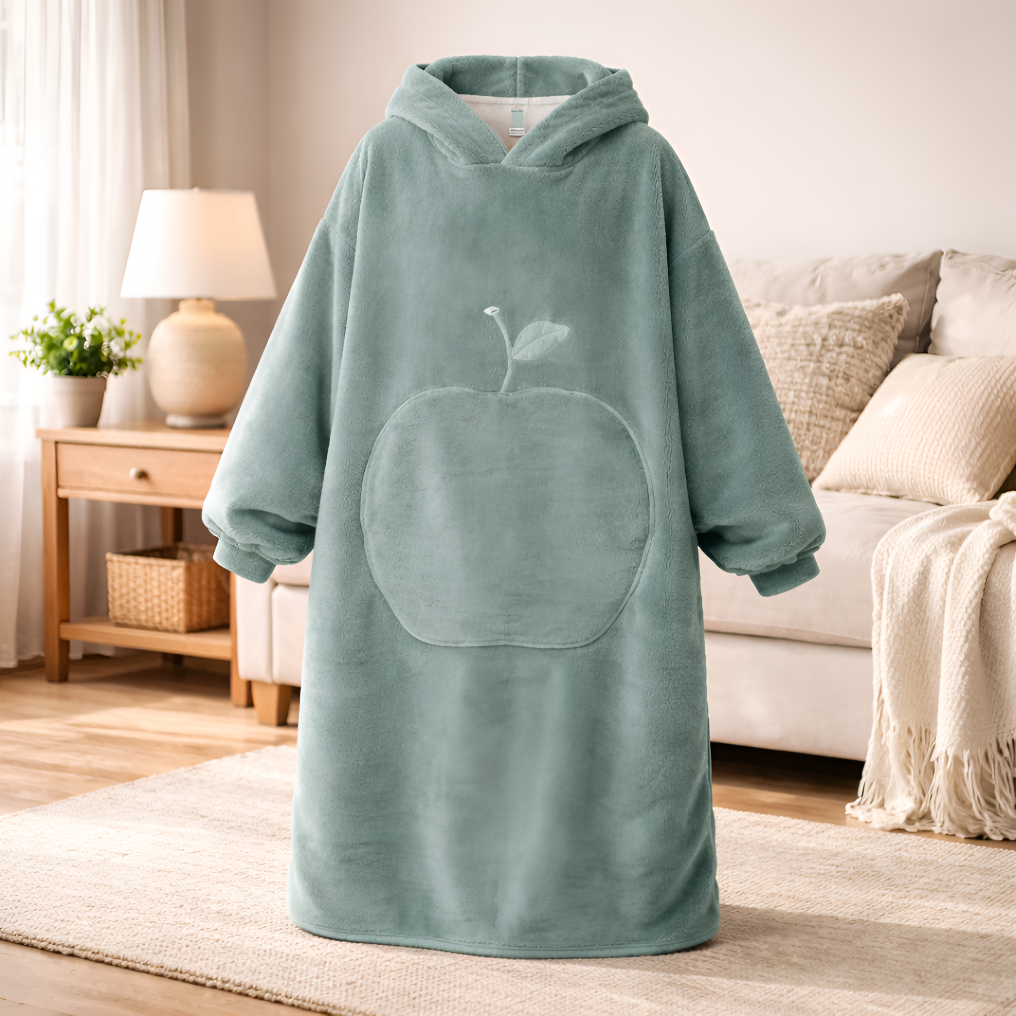 Nina - Manta de franela con capucha para ponerse