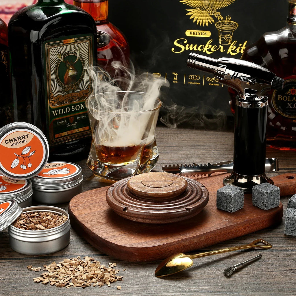 Set de Ahumador de Cócteles para Whisky y Bourbon