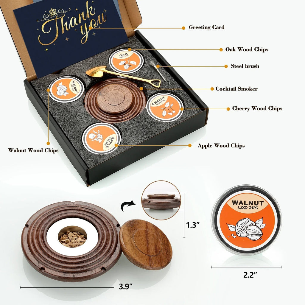 Set de Ahumador de Cócteles para Whisky y Bourbon