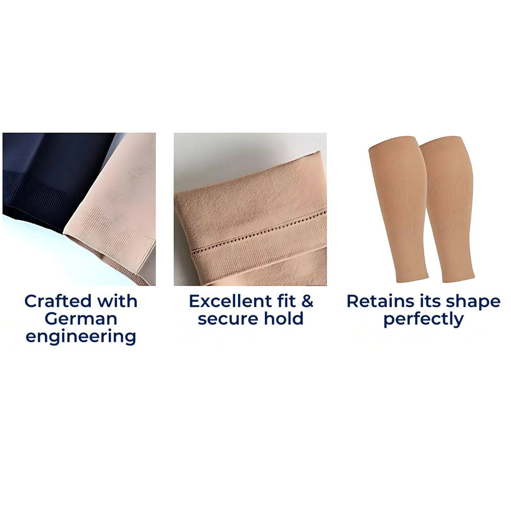 Calcetines de Soporte ComfortFlow | Compresión de Pantorrilla Suave y Altamente Elástica - para Recuperación Muscular y Mejora de la Circulación Bowlift